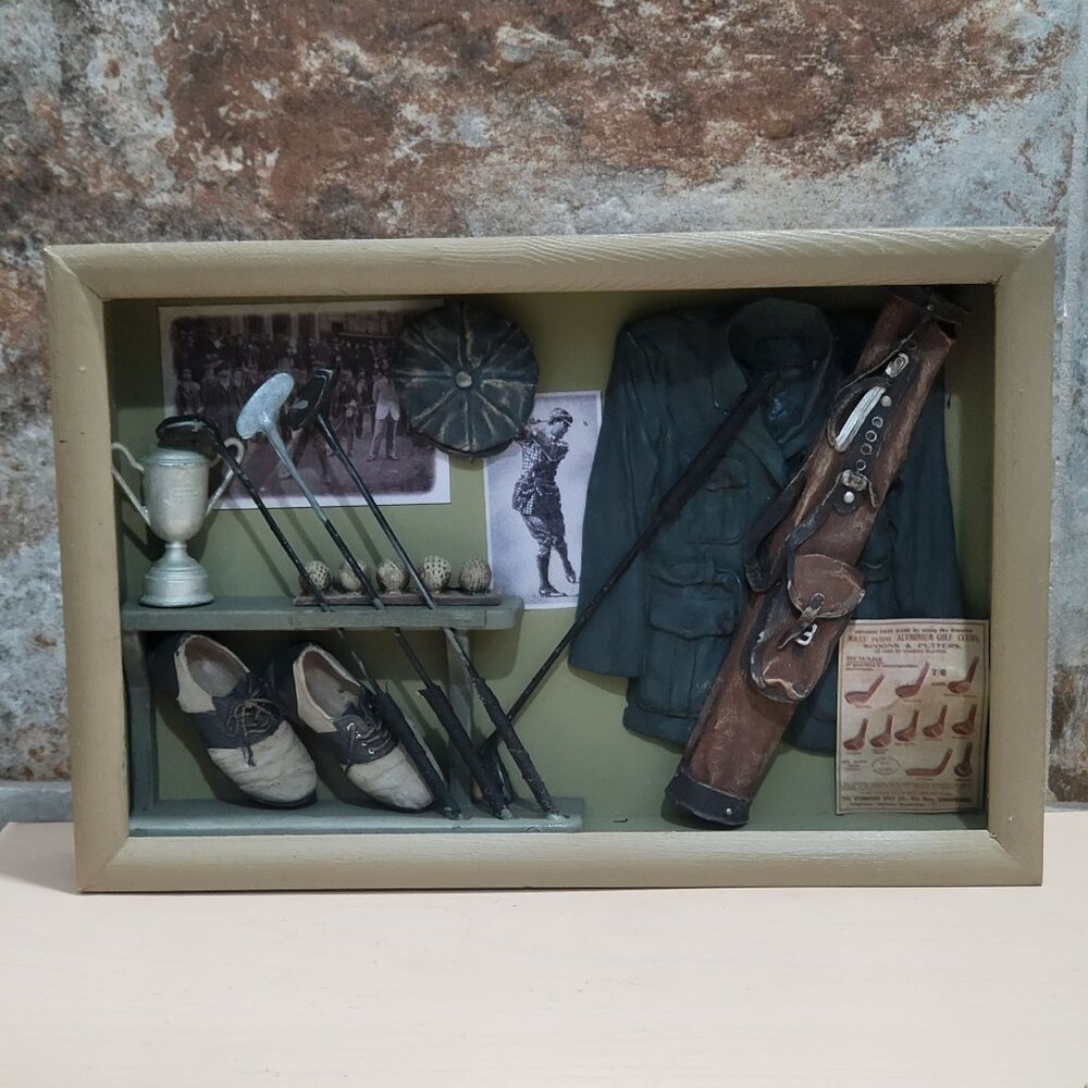 Winning Shot Golf Framed Shadow Box Wall Decor